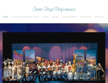Tablet Screenshot of centerstageperformance.com